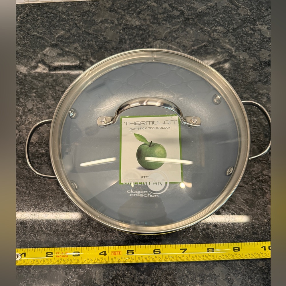New Thermolon Greenspan non stick blue with lid